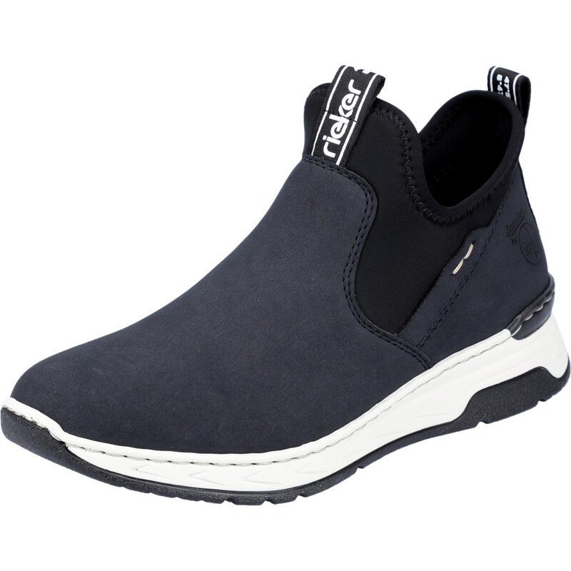 Rieker Slip on boty marine modrá / noční modrá / bílá