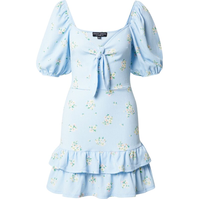Dorothy Perkins Šaty krémová / světlemodrá / světle žlutá /