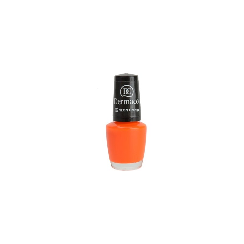 Dermacol Neon Glow neonový lak na nehty odstín 02 (Orange) 5 ml