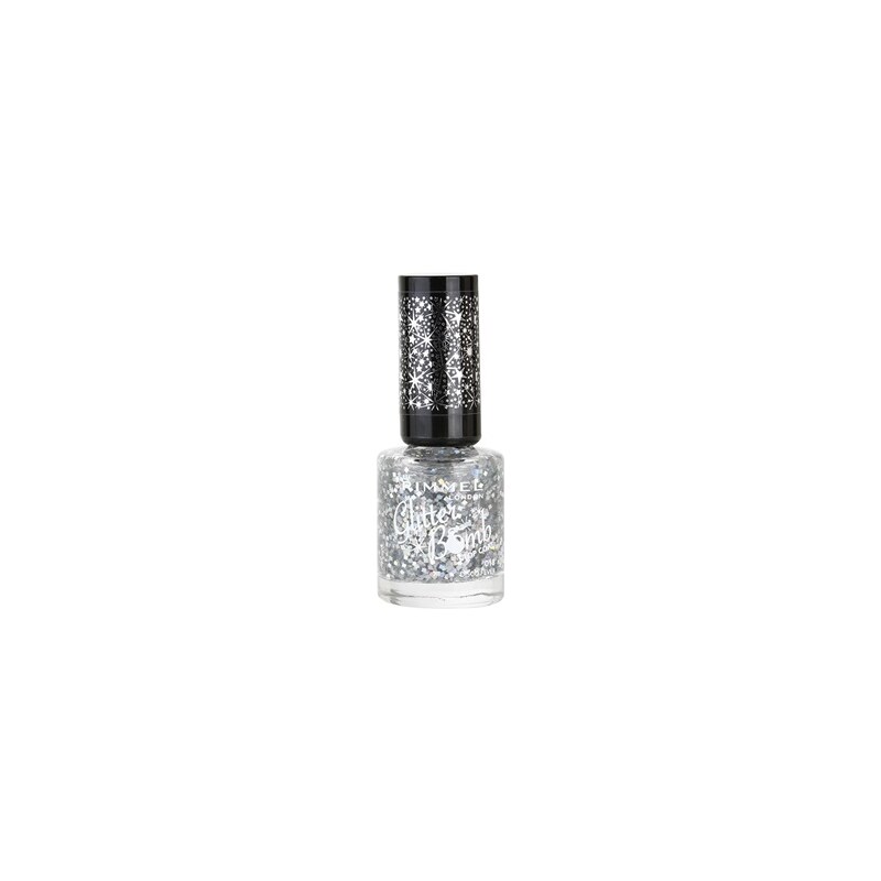 Rimmel Glitter Bomb lak na nehty se třpytkami odstín 018 Disco Fever 8 ml