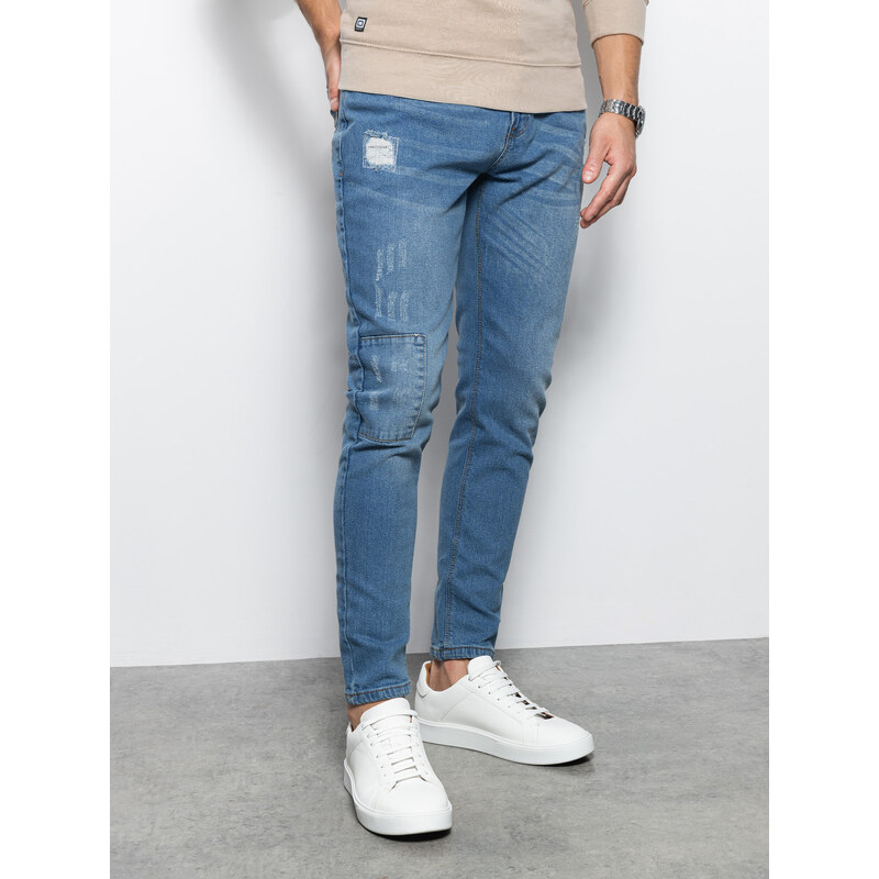 Ombre Clothing Pánské džínové kalhoty jogger 907P - černé