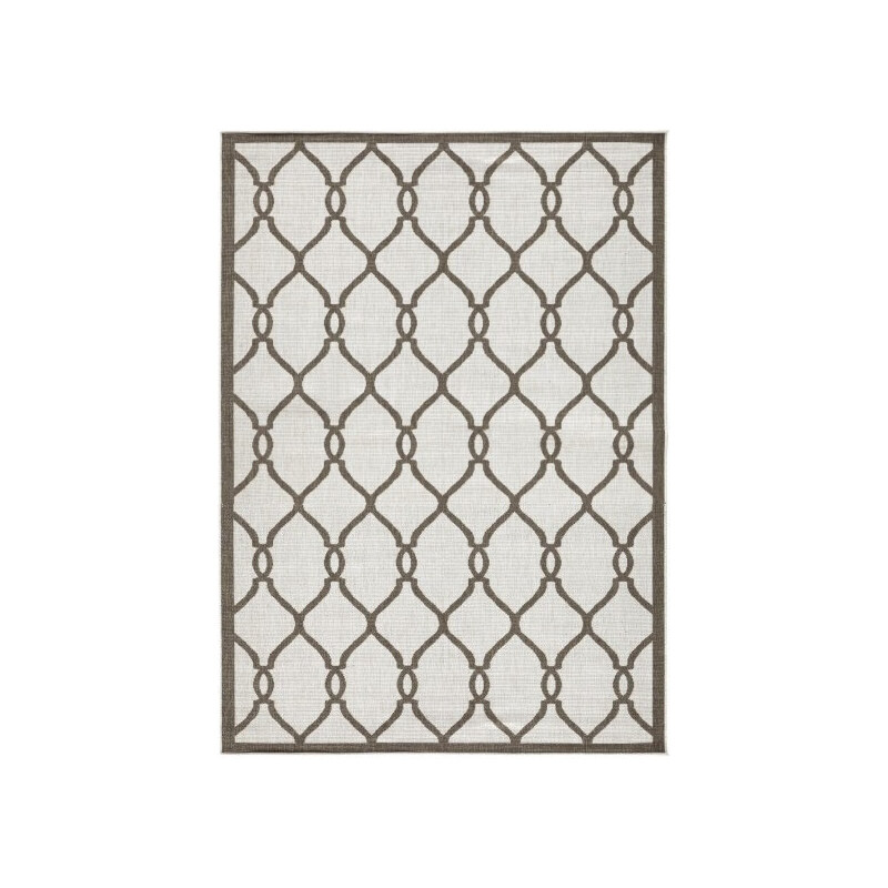 NORTHRUGS - Hanse Home koberce Kusový koberec Twin-Wendeteppiche 103122 braun creme – na ven i na doma - 160x230 cm
