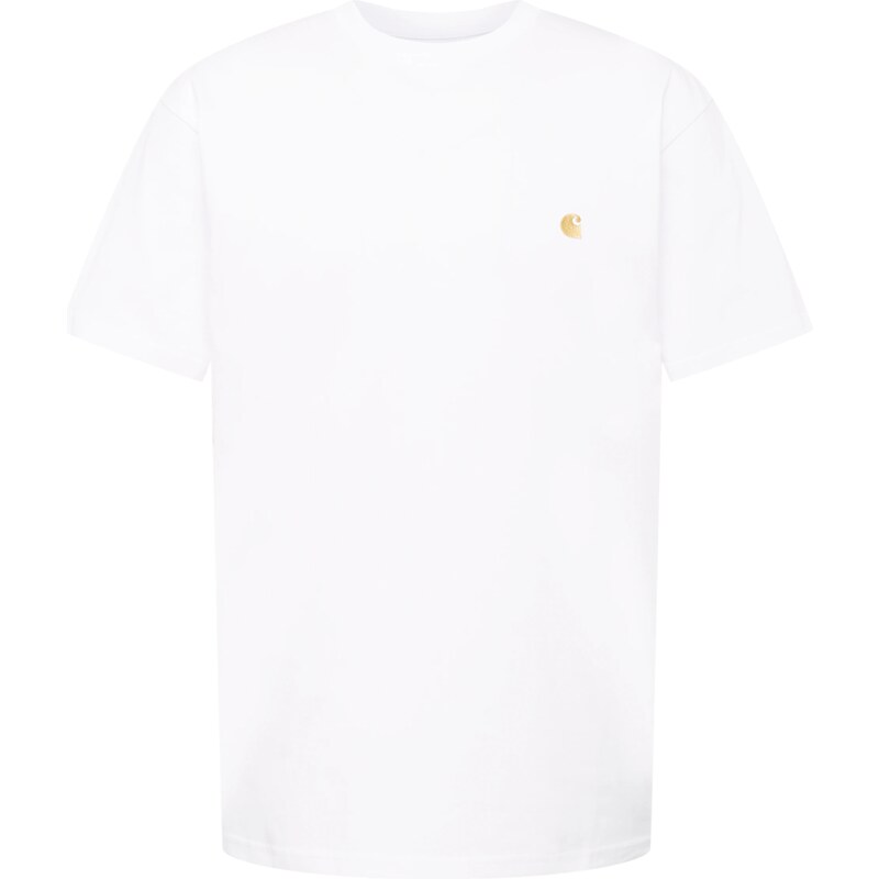 Carhartt WIP Tričko Chase zlatě žlutá / bílá