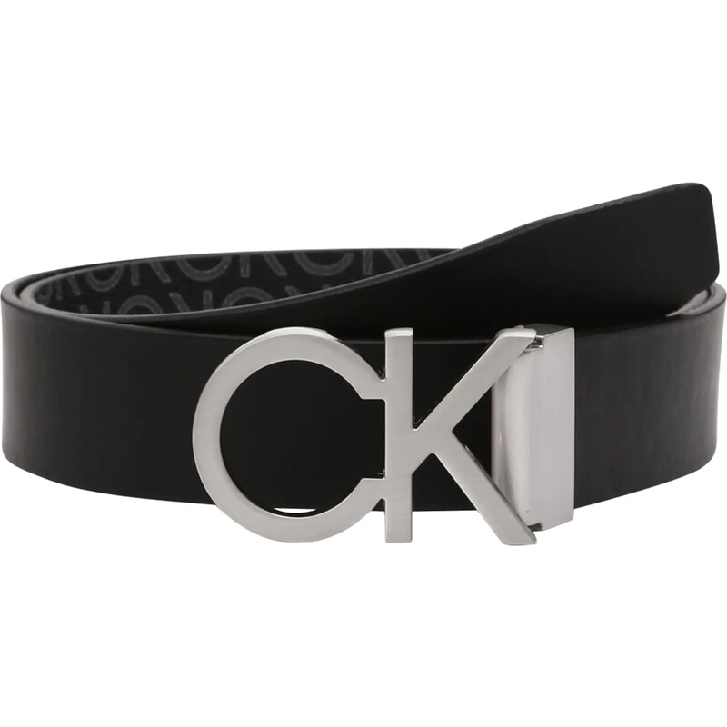 Calvin Klein Opasek tmavě šedá / černá
