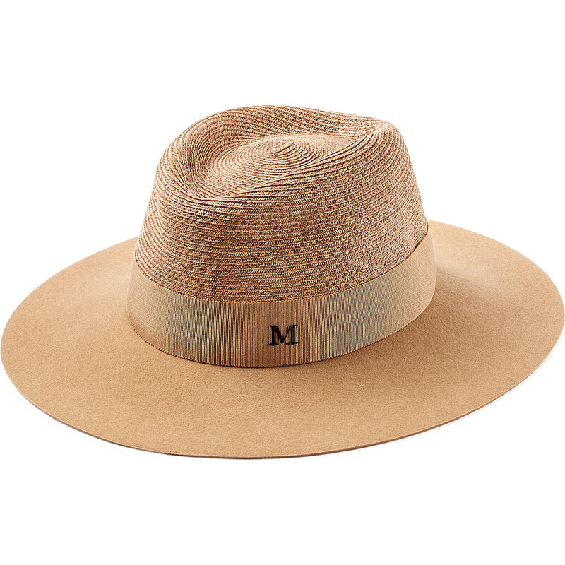 Maison Michel Charlotte Felt and Straw Hat