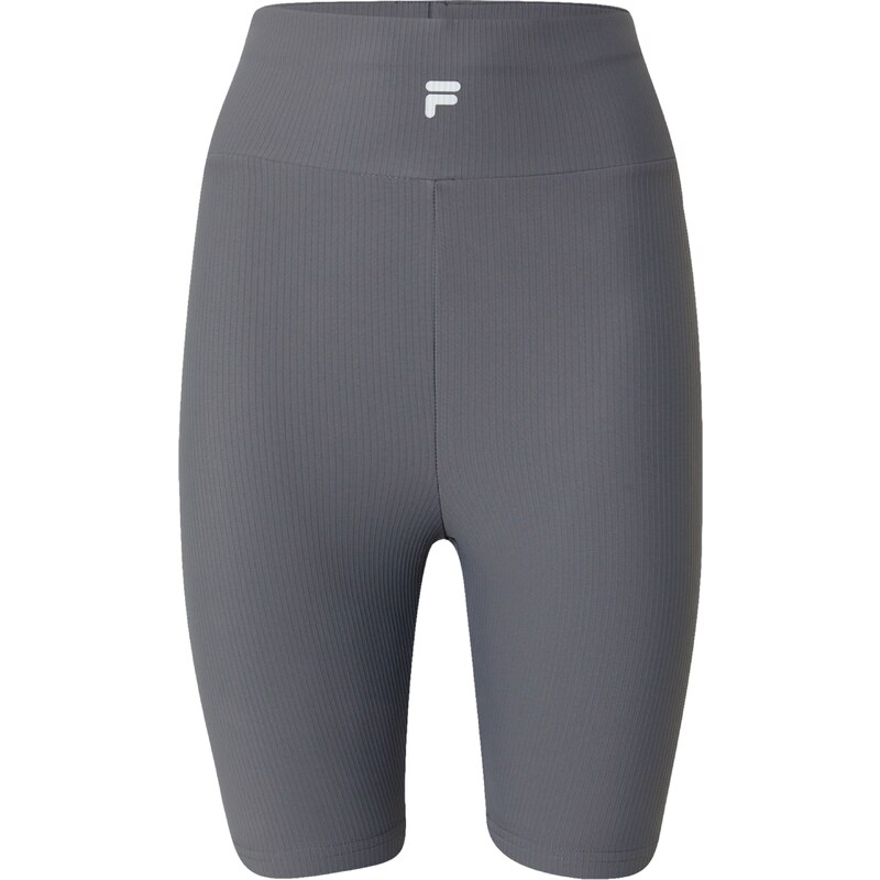 FILA Sportovní kalhoty šedá / bílá