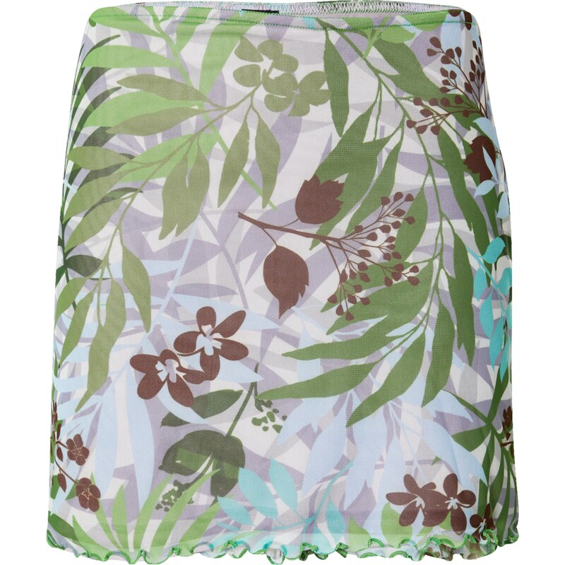 BDG Urban Outfitters Sukně modrá / zelená / fialová / bílá