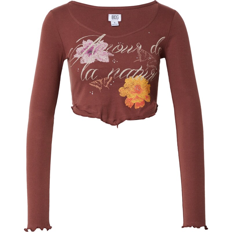 BDG Urban Outfitters Tričko béžová / pueblo / oranžová / růžová