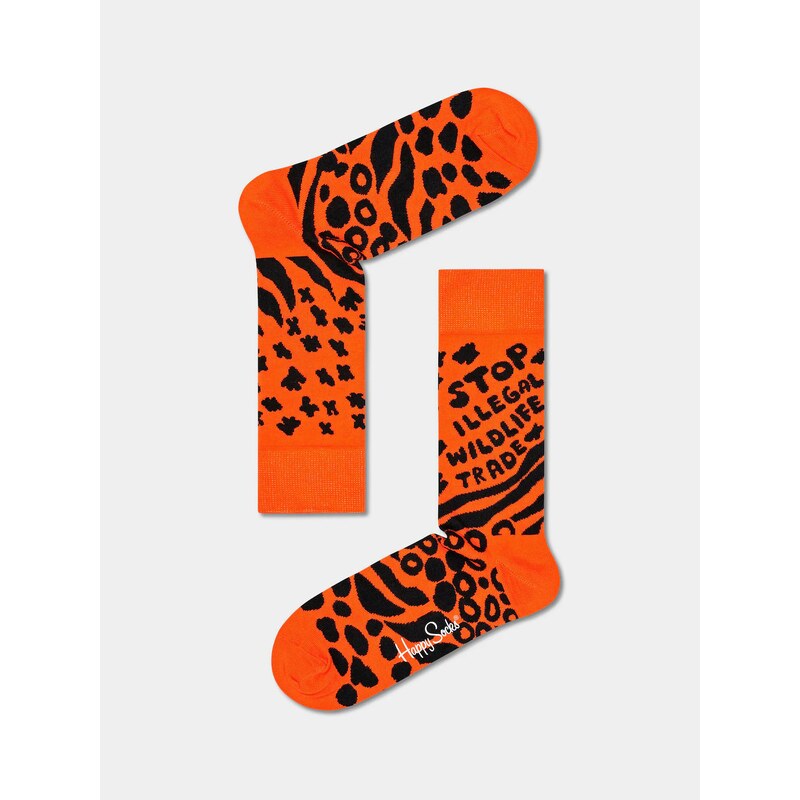 Happy Socks Stop Wildlife Trade (multi)oranžová