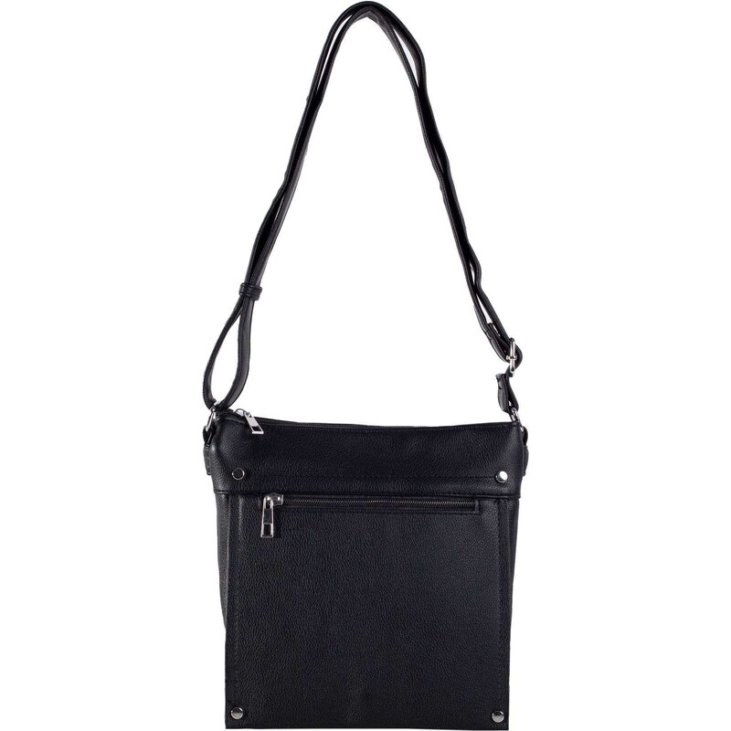 BASIC ČERNÁ HRANATÁ CROSSBODY -