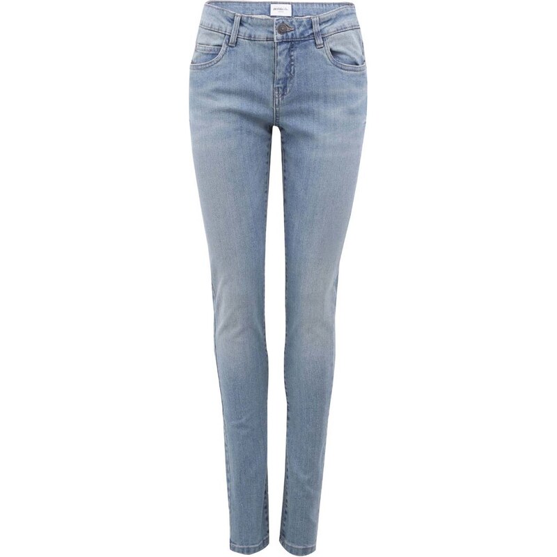 Světle modré slim džíny se sepraným efektem Vero Moda Gambler