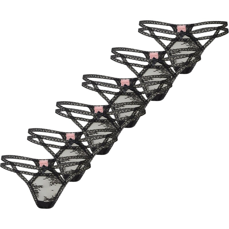 Hunkemöller Tanga Irina černá