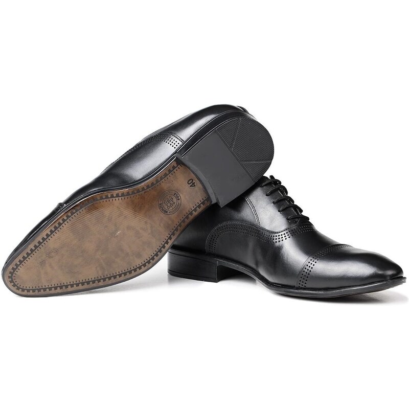 Ducavelli Serious Genuine Leather Men's Classic Shoes, Oxford Classic Shoes