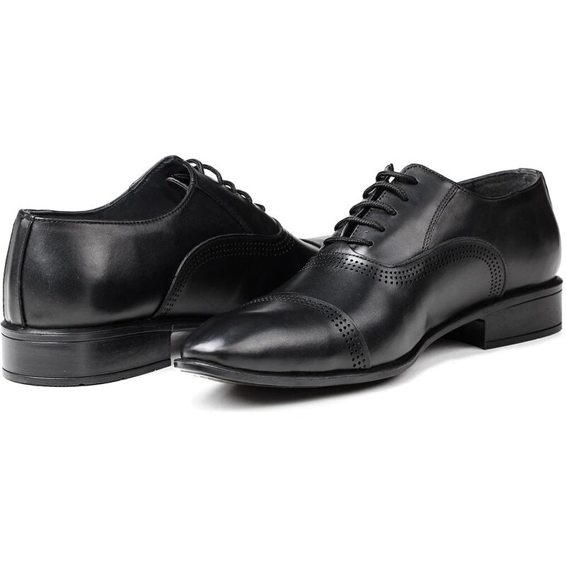 Ducavelli Serious Genuine Leather Men's Classic Shoes, Oxford Classic Shoes