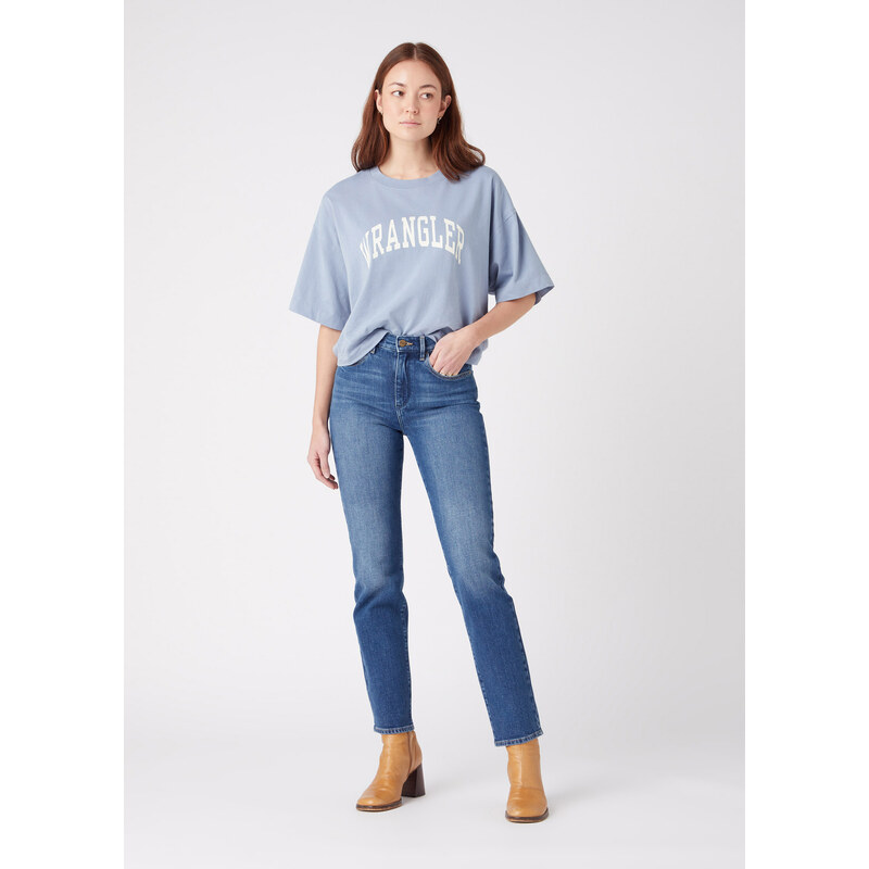 Dámské džíny WRANGLER W26RJX386 STRAIGHT AIRBLUE 72543687