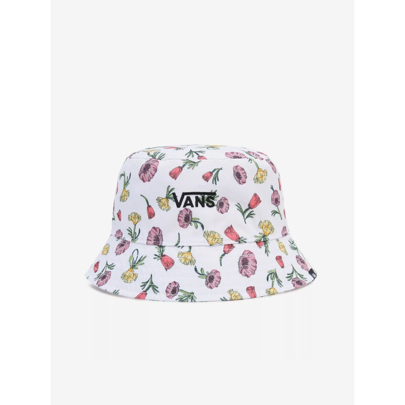 Bílý dámský květovaný klobouk VANS Hankley - Dámské