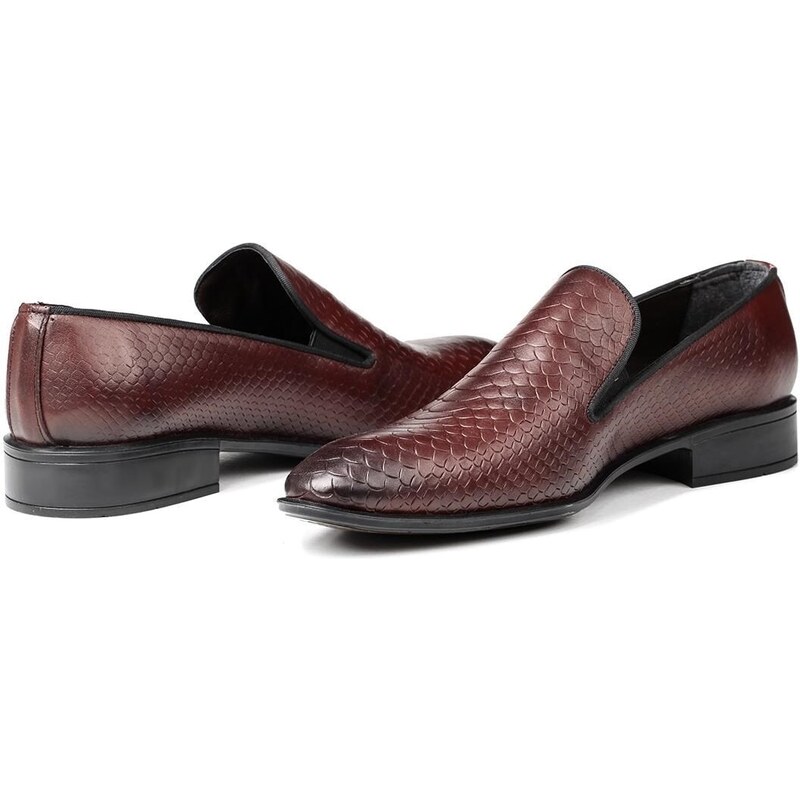 Ducavelli Alligator Genuine Leather Men's Classic Shoes, Loafers Classic Shoes, Loafers.