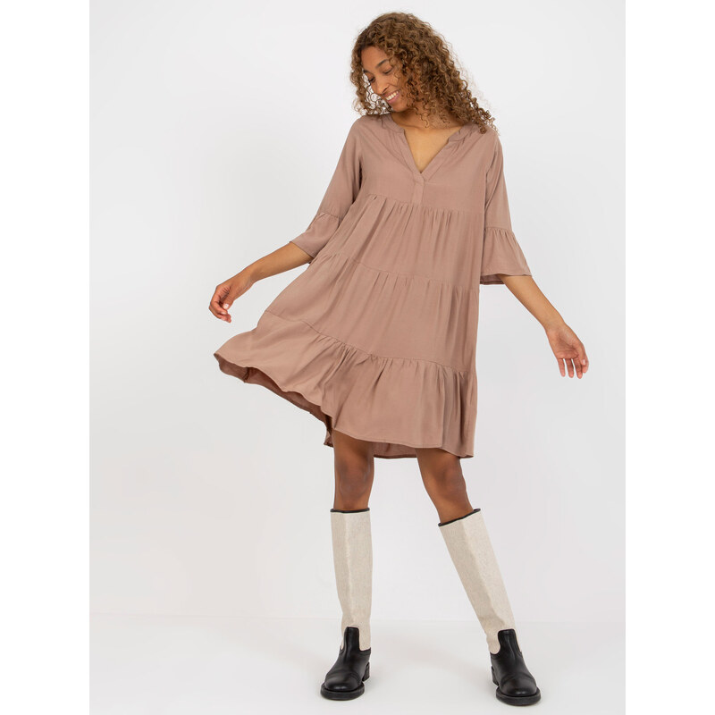 Sublevel Dress-D73761M30214A3-dark beige 107004811