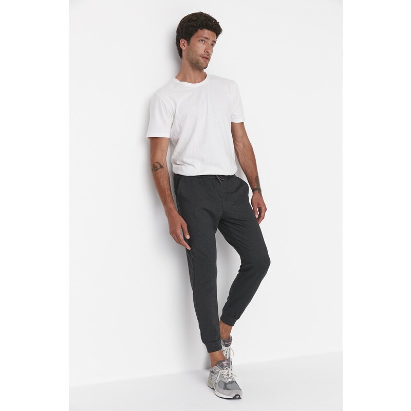 Trendyol Anthracite-Black Men's Basic Regular/Normal Fit Jogger 2-Pack Sweatpants