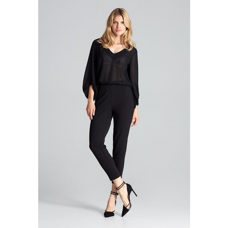 FIGL 7/8 společenské kalhoty M689 Black