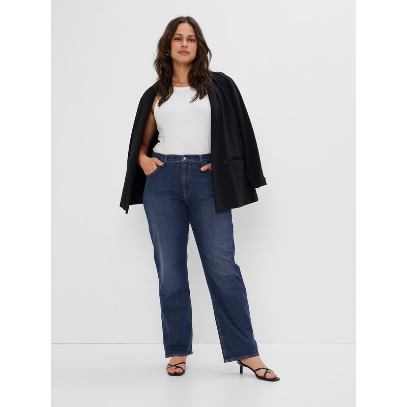 GAP Džíny mid rise 90s loose organic Washwell - Dámské 107058306