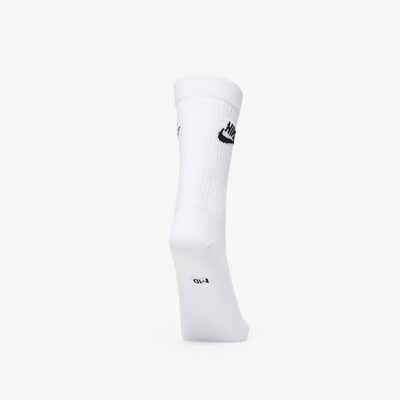 Pánské ponožky Nike Sportswear Everyday Essential Crew Socks 3-Pack White/ Black