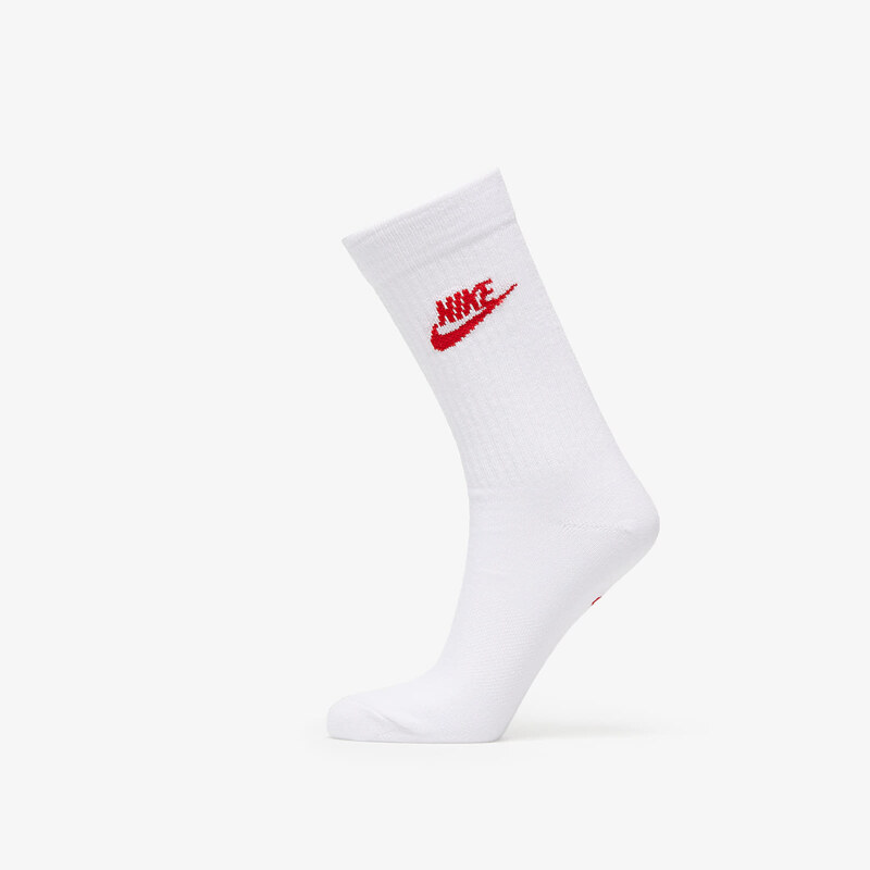 Pánské ponožky Nike Sportswear Everyday Essential Crew Socks 3-Pack White/ Multicolor