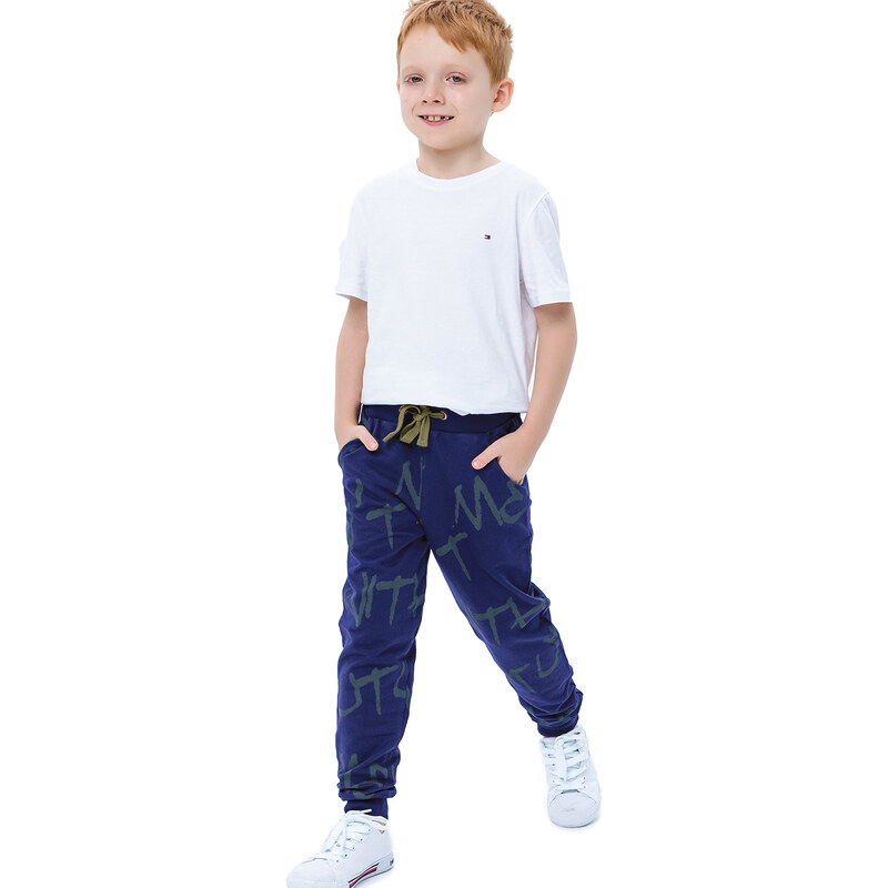 Winkiki Kids Wear Chlapecké tepláky Chameleon - navy