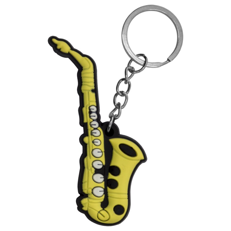 Přívěsek na klíče silikonový - Saxofon