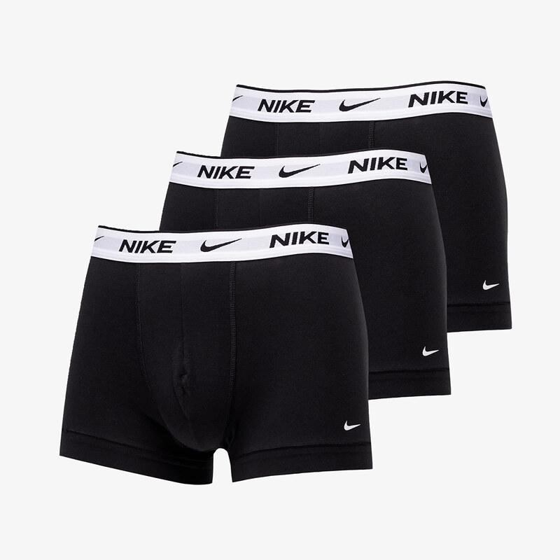 Boxerky Nike Everyday Cotton Stretch Trunk 3-Pack Black/ White