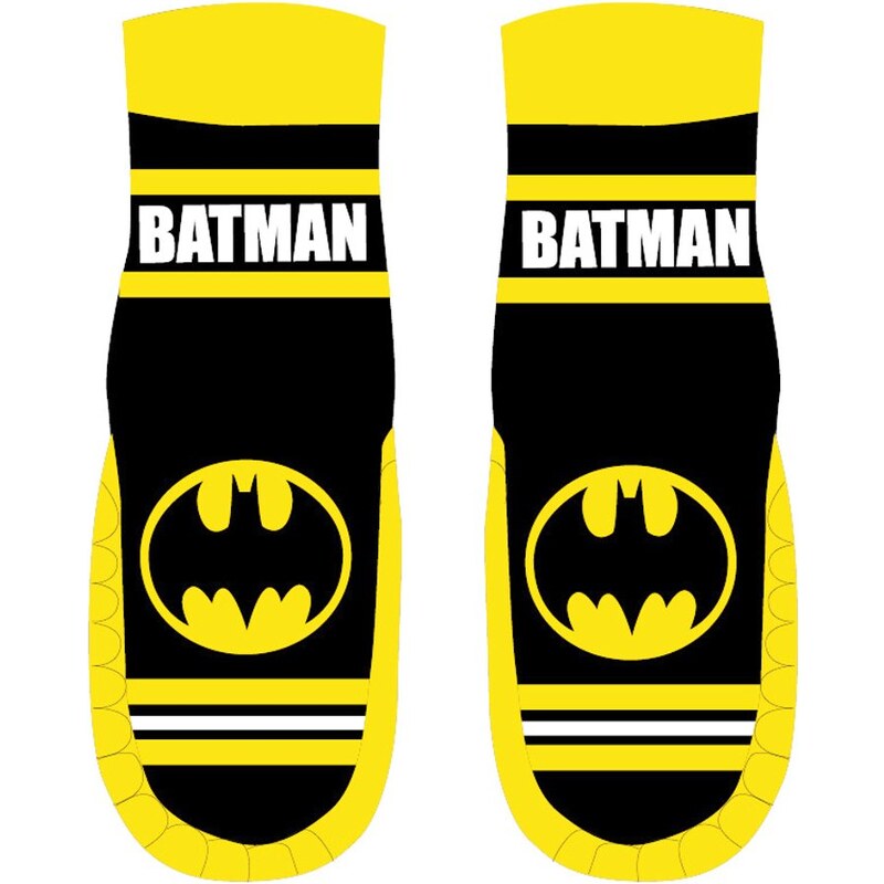 E plus M Dětské / chlapecké protiskluzové ponožky s nopky / papuče Batman