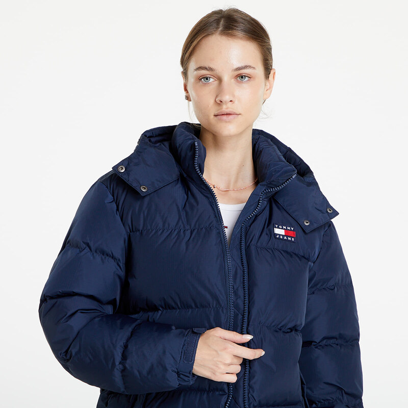 Tommy Hilfiger Dámská péřová bunda Tommy Jeans Alaska Puffer Twilight Navy