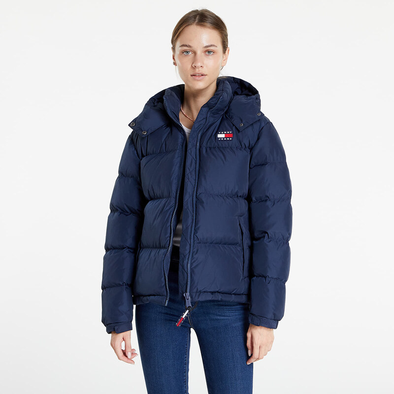 Tommy Hilfiger Dámská péřová bunda Tommy Jeans Alaska Puffer Twilight Navy