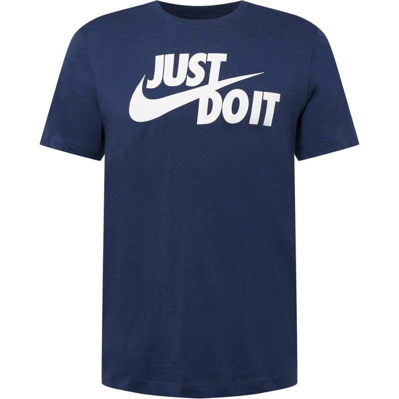 Nike Sportswear Tričko Swoosh námořnická modř / bílá