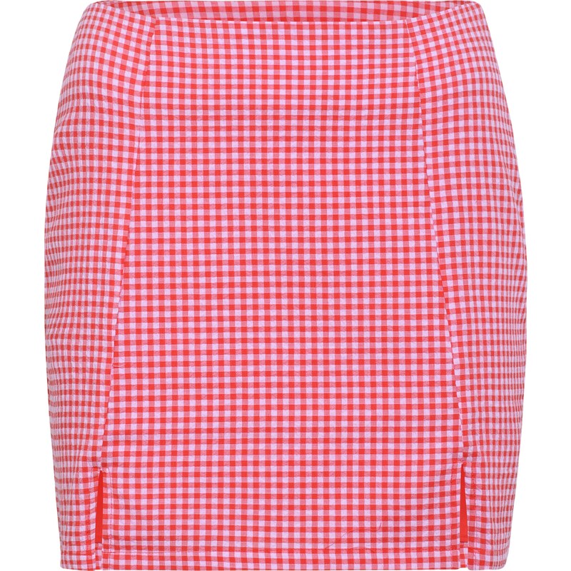 Nasty Gal Petite Sukně světle růžová / červená / bílá
