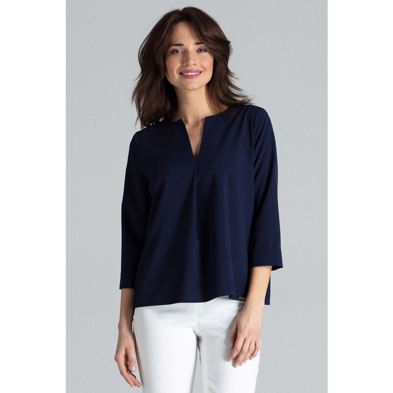 LENITIF Halenka volného střihu L035 Navy