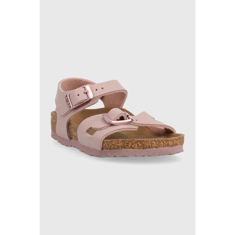 Dětské sandály Birkenstock fialová barva