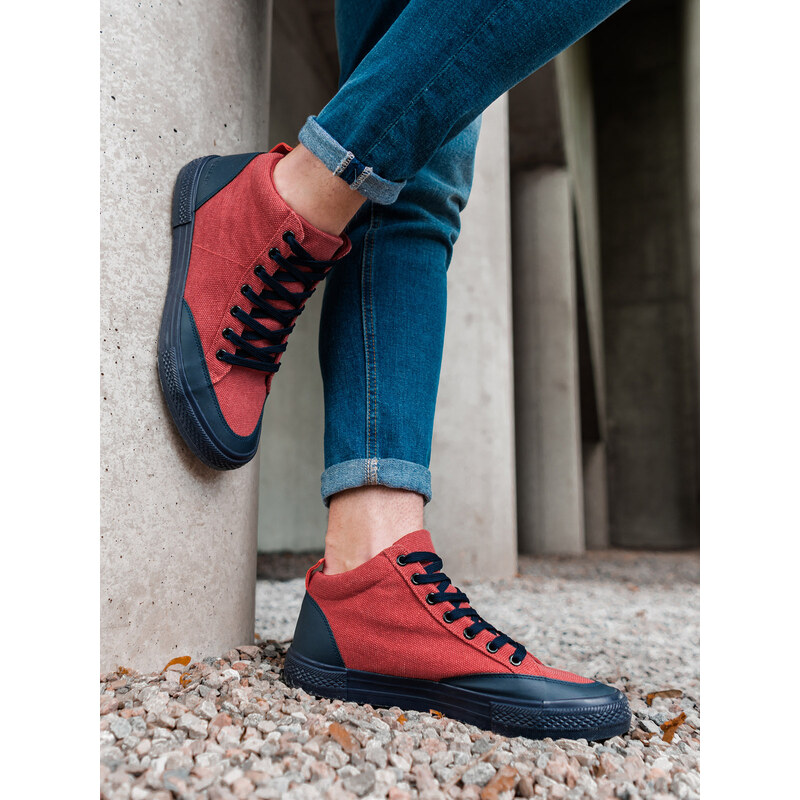 EDOTI Pánské sneakers boty 377T - červená V6