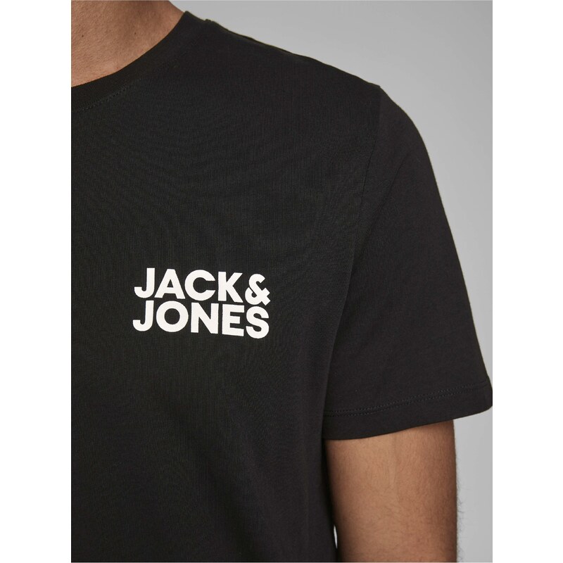 Černé tričko Jack & Jones Corp - Pánské