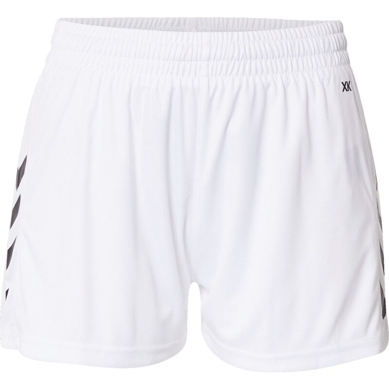 Hummel Sportovní kalhoty černá / bílá
