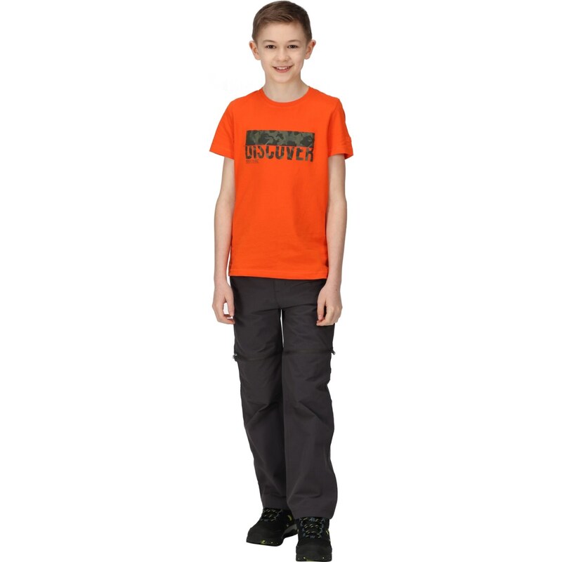 Dětské bavlněné tričko Regatta BOSLEY V oranžová
