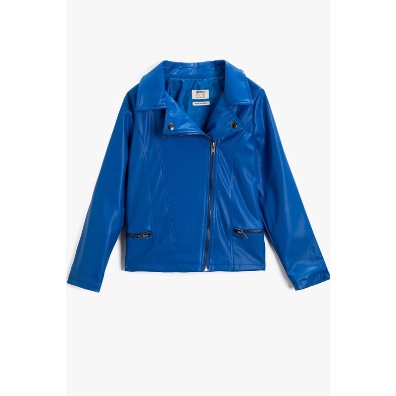 Koton Girls' Saxe Blue Jacket