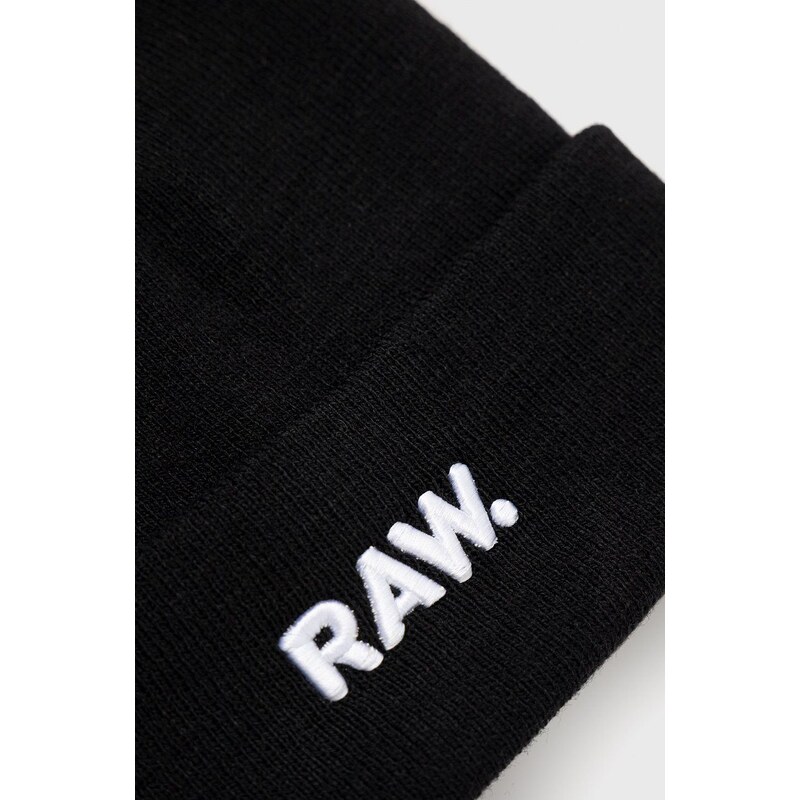 Čepice G-Star Raw černá barva,