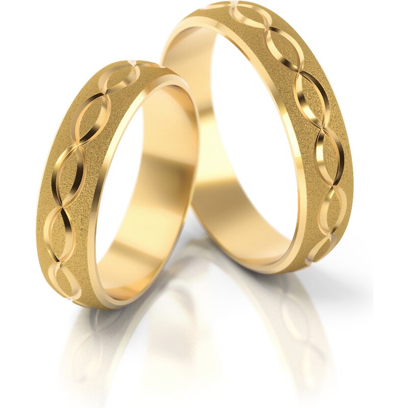 Linger Zlaté snubní prsteny NR125
