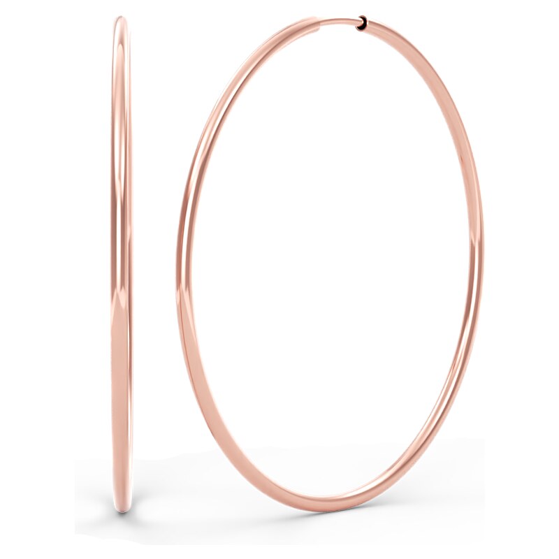 SOLUNA CIRCLES elegantní zlaté náušnice kruhy - průměr 5,5 cm