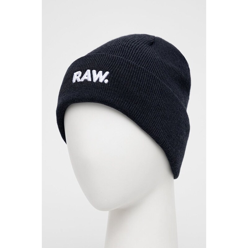 Čepice G-Star Raw tmavomodrá barva,