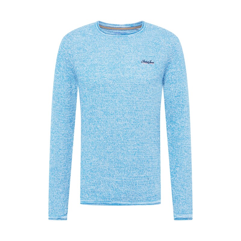 JACK & JONES Svetr JORPaul Tons nebeská modř
