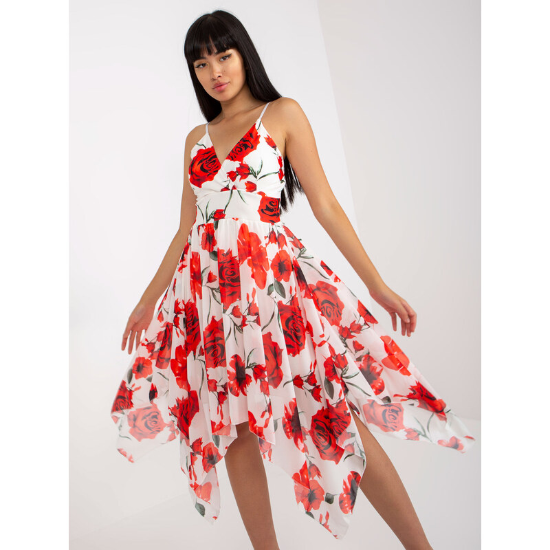 Italy Moda Dress-DHJ-SK-15952-1.24X-white-red