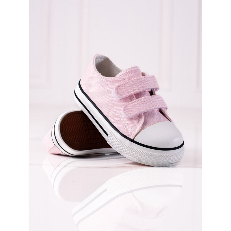 Vico children's sneakers with velcro closure pink