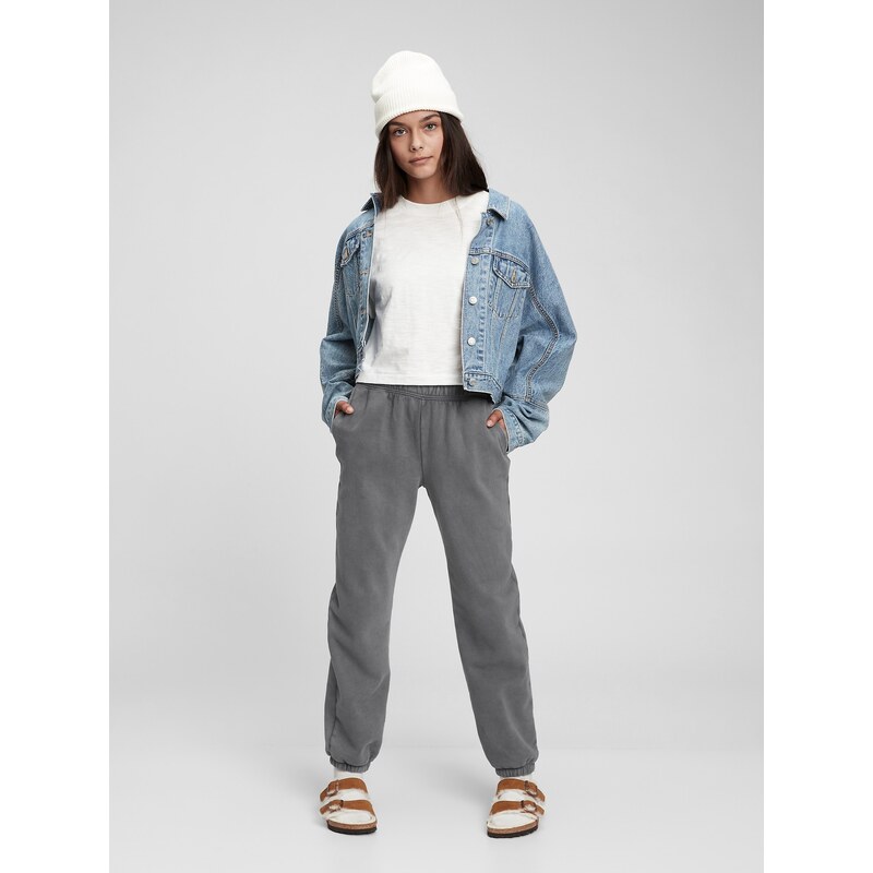 GAP Teen tepláky fleece jogger - Holky